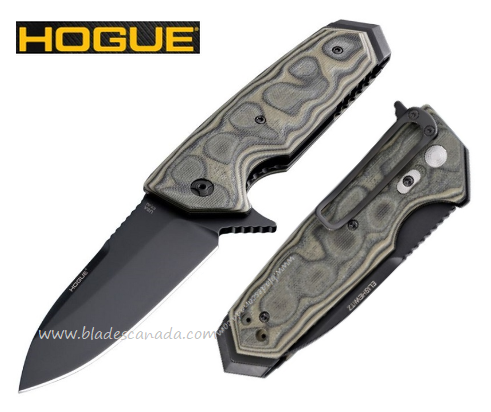 Hogue EX-02 Flipper Folding Knife, 154CM, G-Mascus Green, 34218